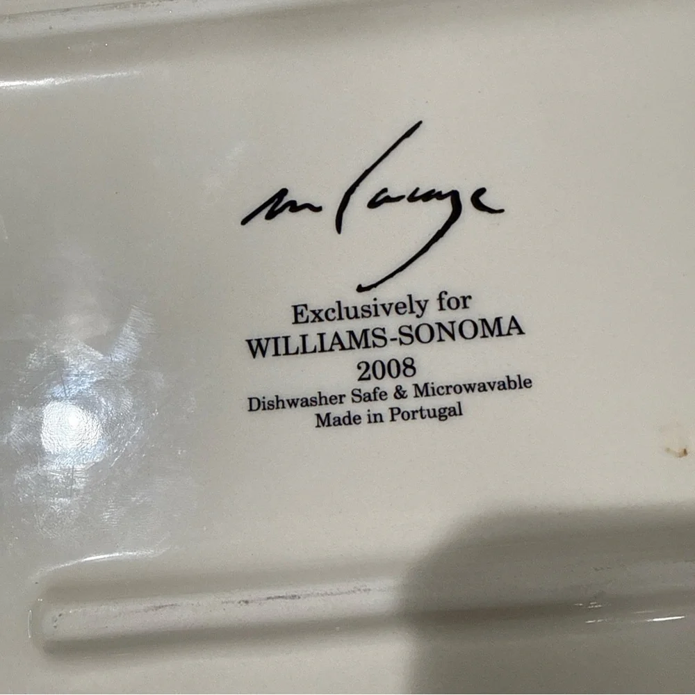 Williams Sonoma Grande Tour Postcard Square Serving Platter 2008